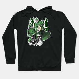 Funny Ghost Dark Green Hoodie